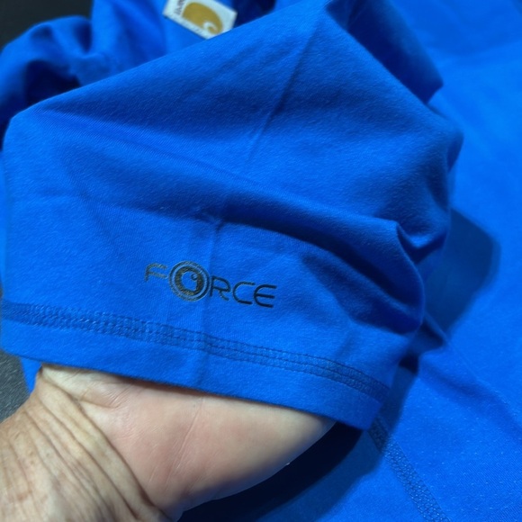 Carhartt Force Relaxed Fit,UPF 25, midweight,stain breaker, logo patch pocket - Picture 10 of 10